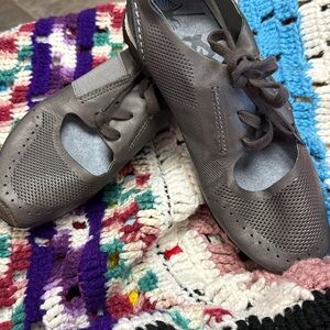 OTBT Brown Lace-Up Casual Flats